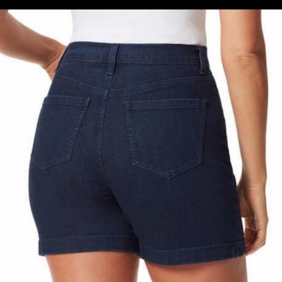 NEW Gloria Vanderbilt Ladies' Amanda Shorts Womens PLUS Size 22W Dark Den… - Picture 2 of 5